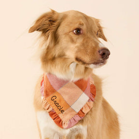 Lady Pumpkin Spice flannel bandana