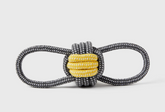 Classy double loop trektouw - geel