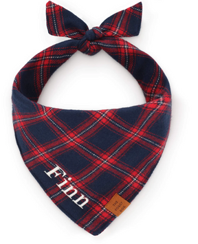 Christmas Plaid Flannel Bandana