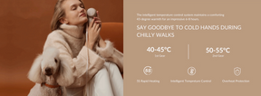 Luxury Leash met verwarming / lader Bruin