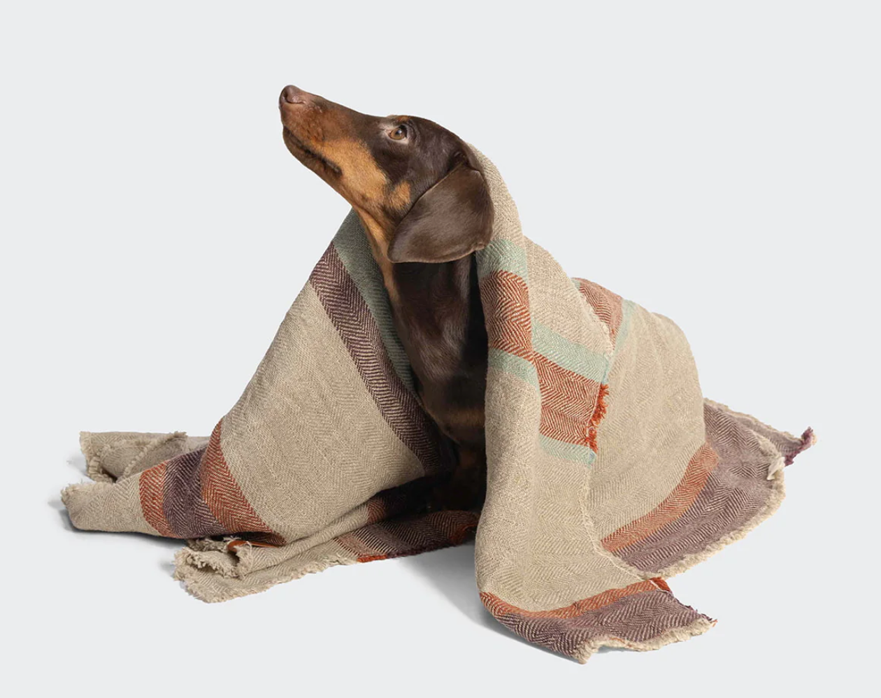 Linen Stripes deken