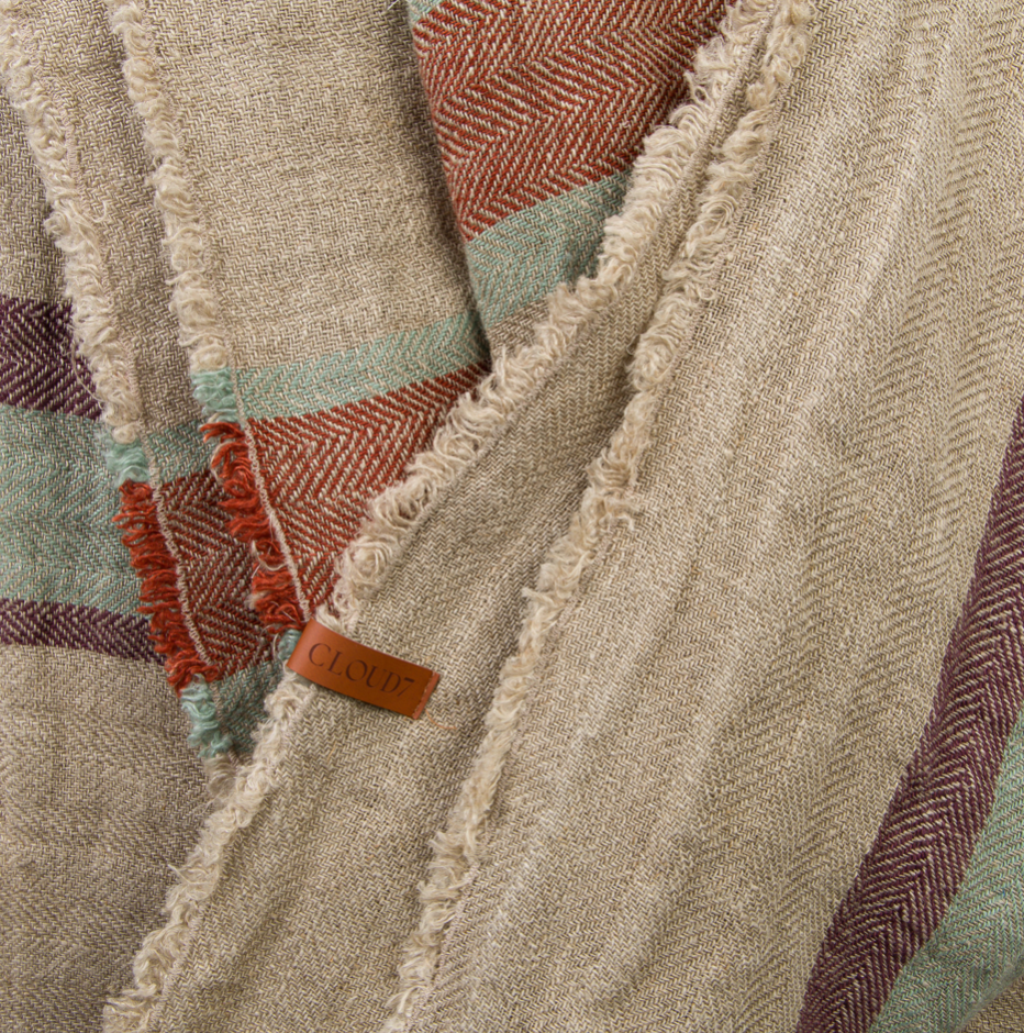 Linen Stripes deken