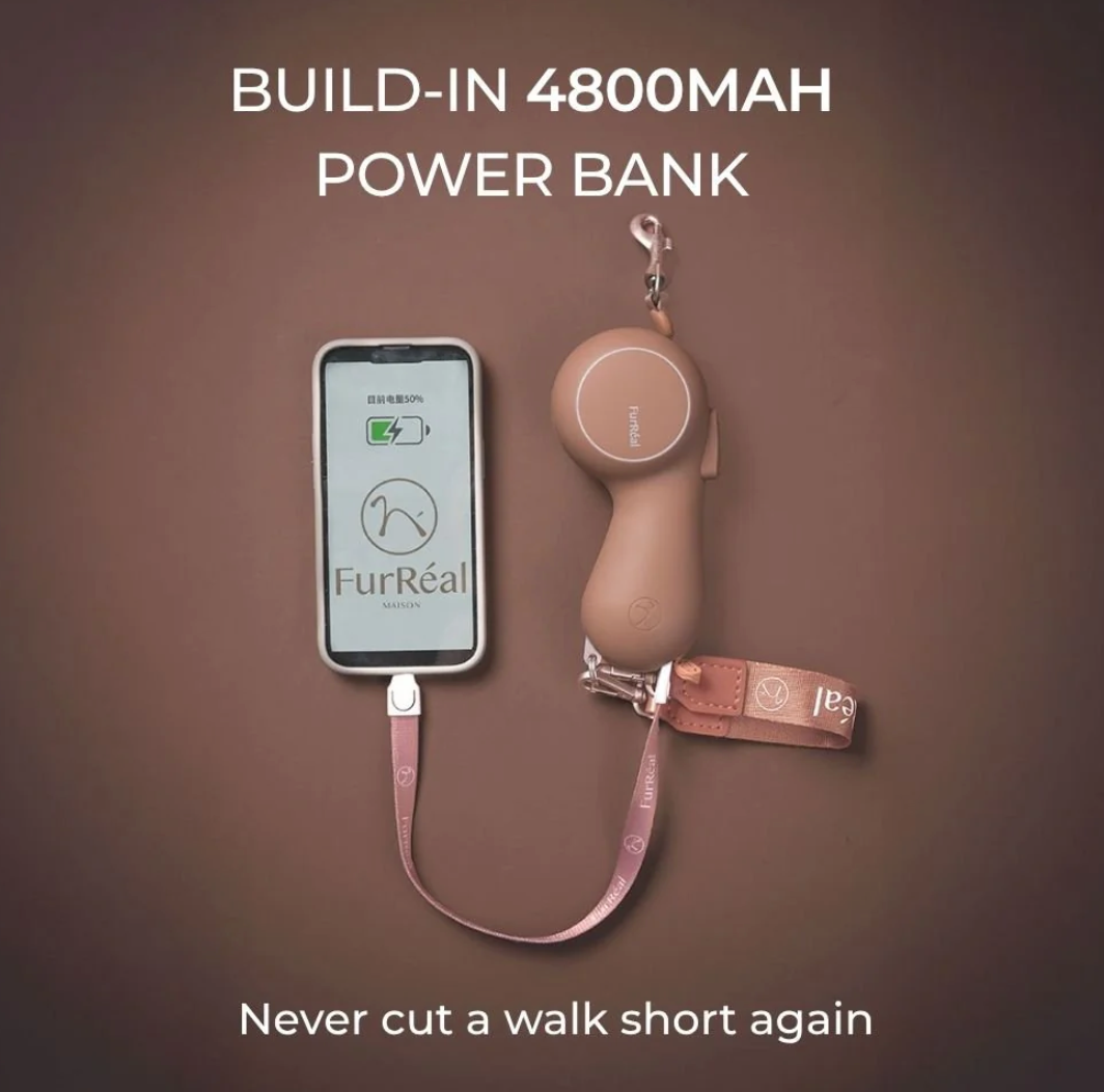 Luxury Leash met verwarming / lader Bruin 2.0