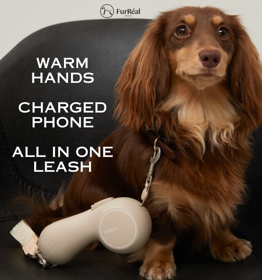 Luxury Leash met verwarming / lader Beige 2.0