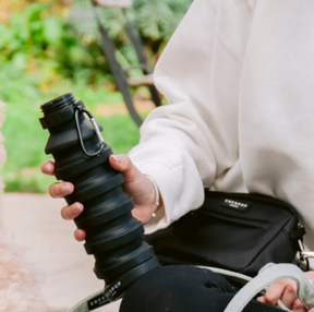 Water bottle folding black