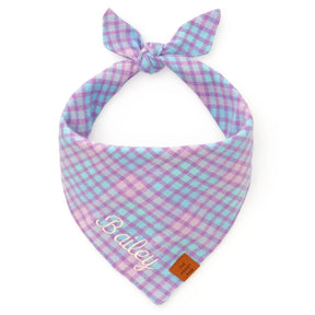 Spring plaid bandana