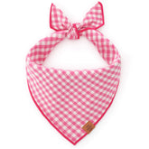 Gingham pink bandana