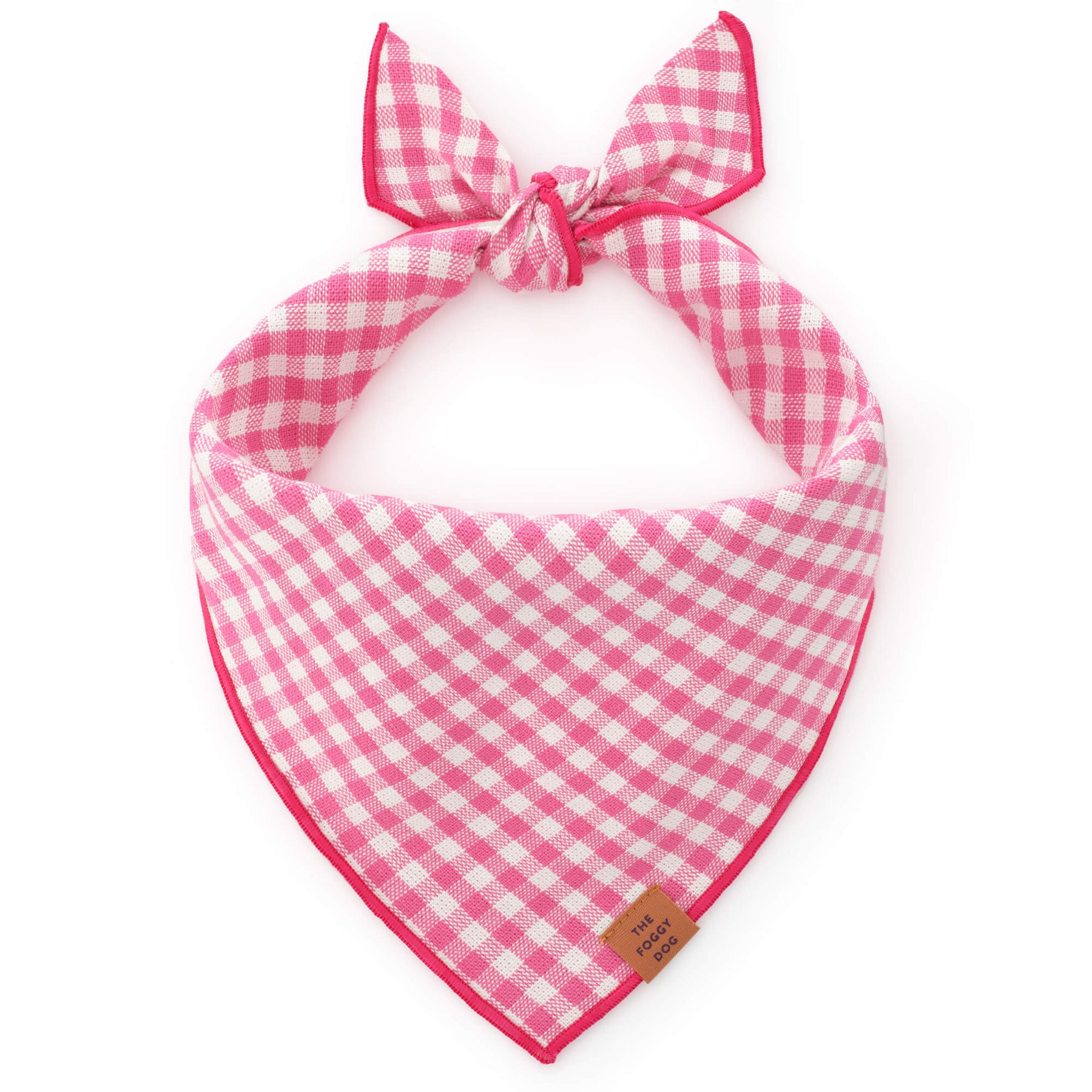 Gingham pink bandana