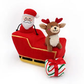 Christmas sled with Santa Claus