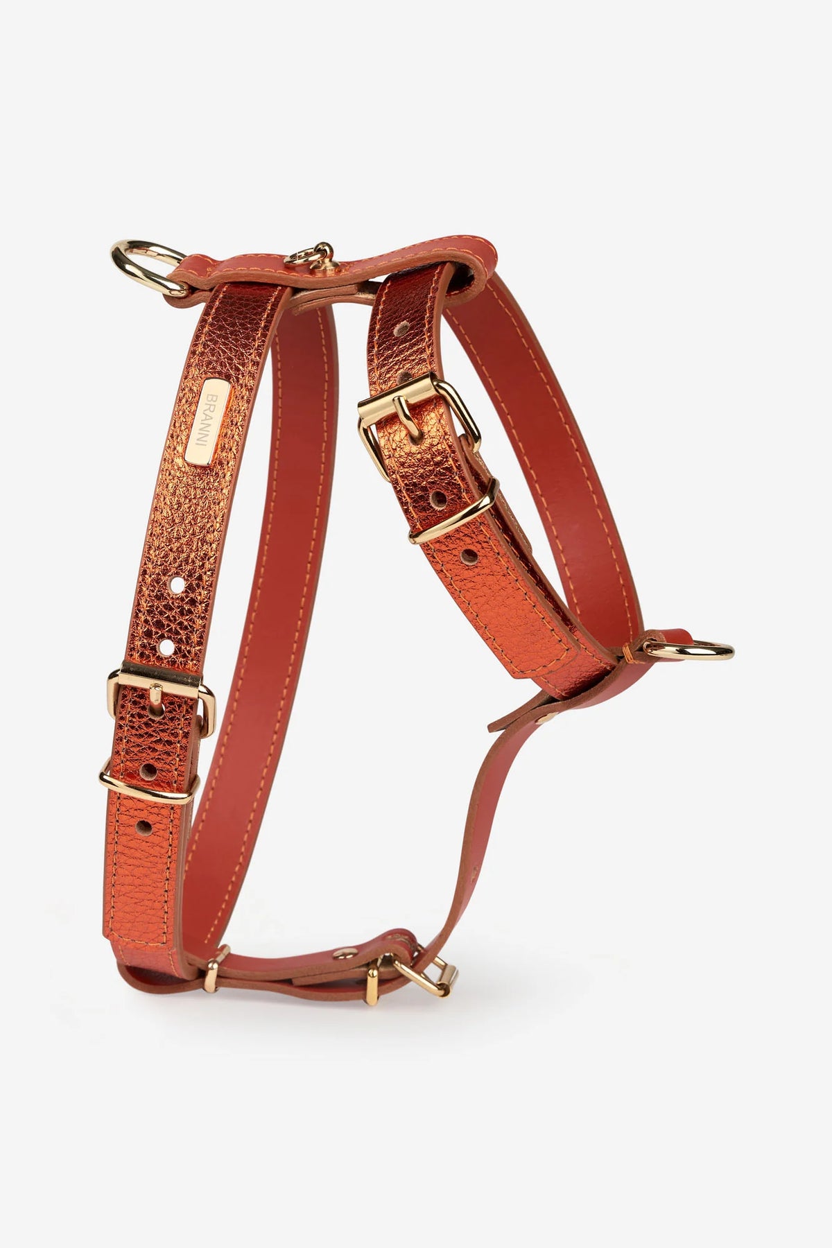 Metallic harness orange