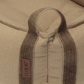 Lit en toile beige