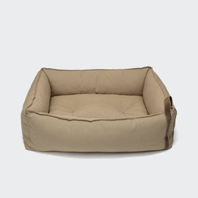 Lit en toile beige