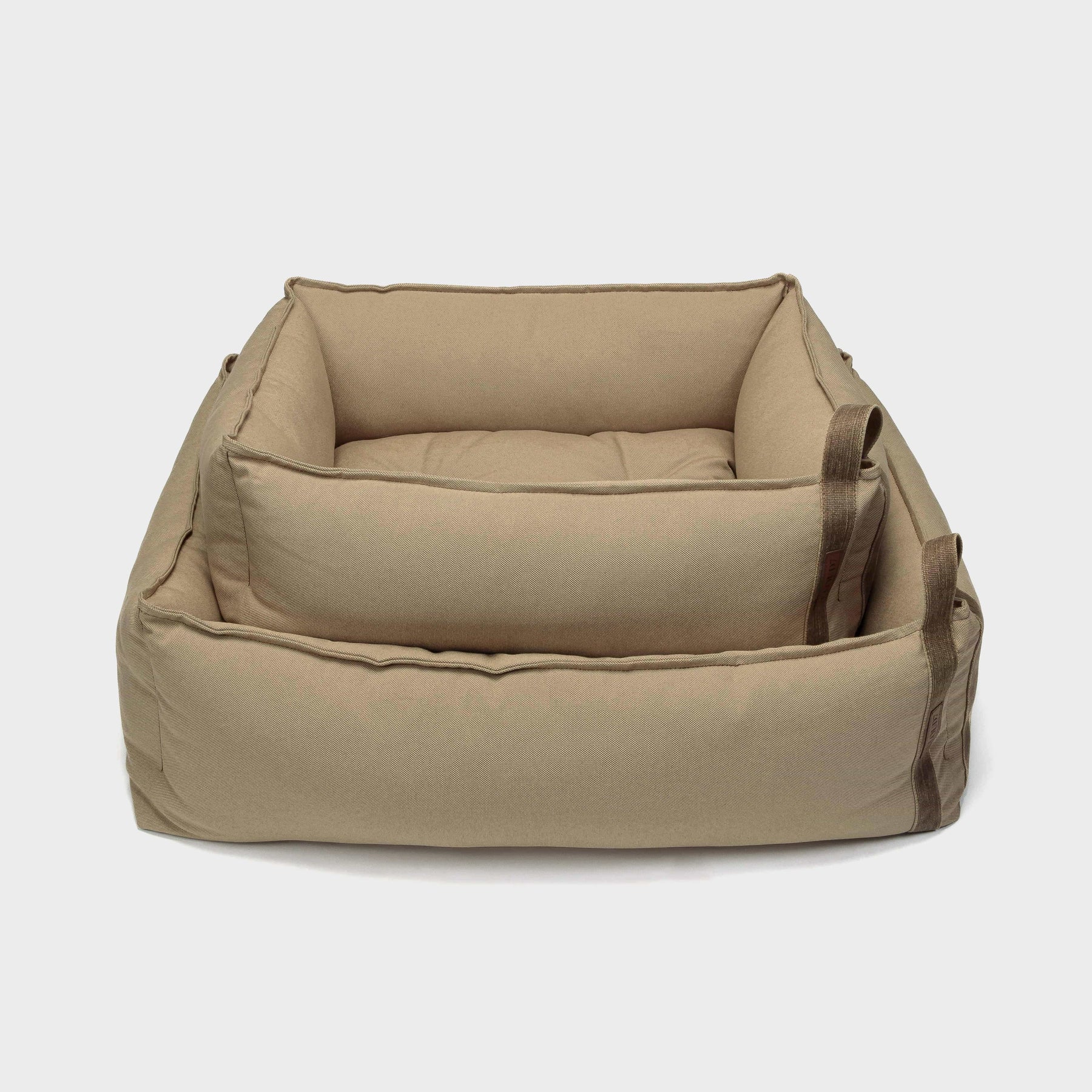 Lit en toile beige