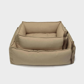 Lit en toile beige