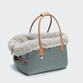 Dog Carrier - Petrol Gray - Small mistake handle - Large