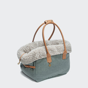Dog Carrier - Petrol Gray - Small mistake handle - Large