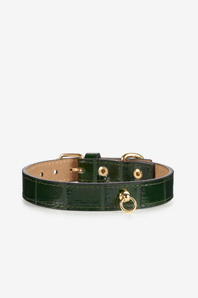 Croco Green Collar