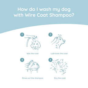 Wire coat shampoo