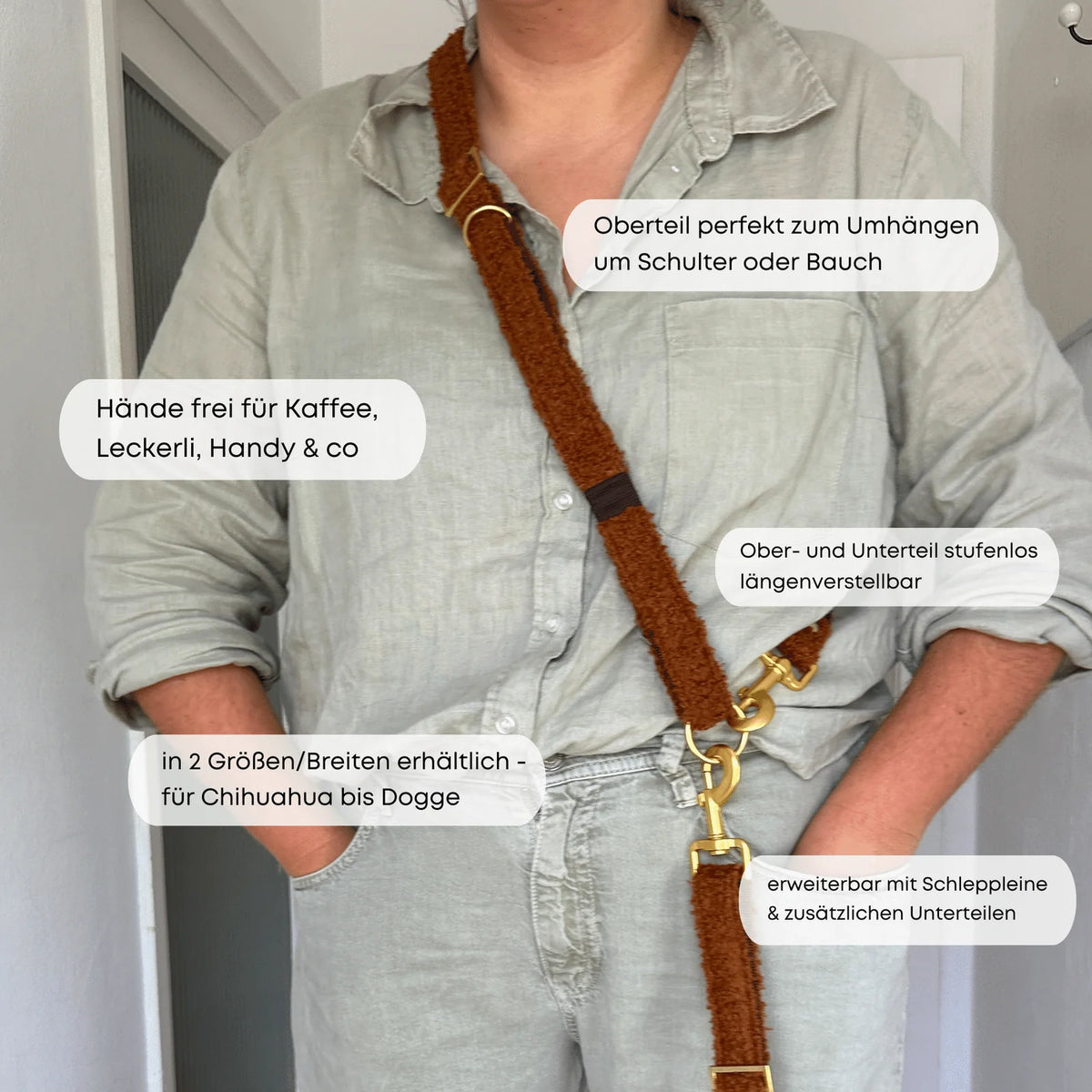 Leiband smart adaptable Teddy Cinnamon