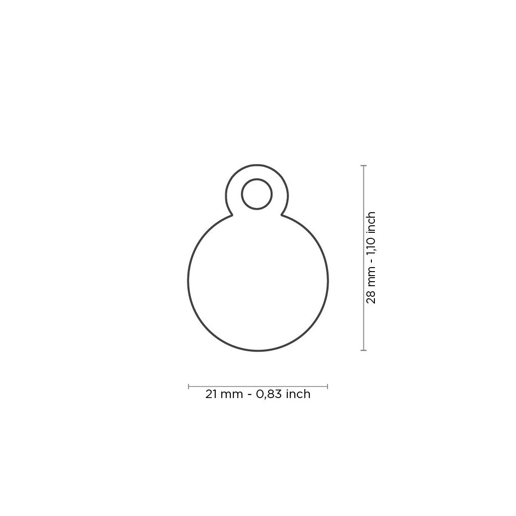 Cirkel zilver medaillon