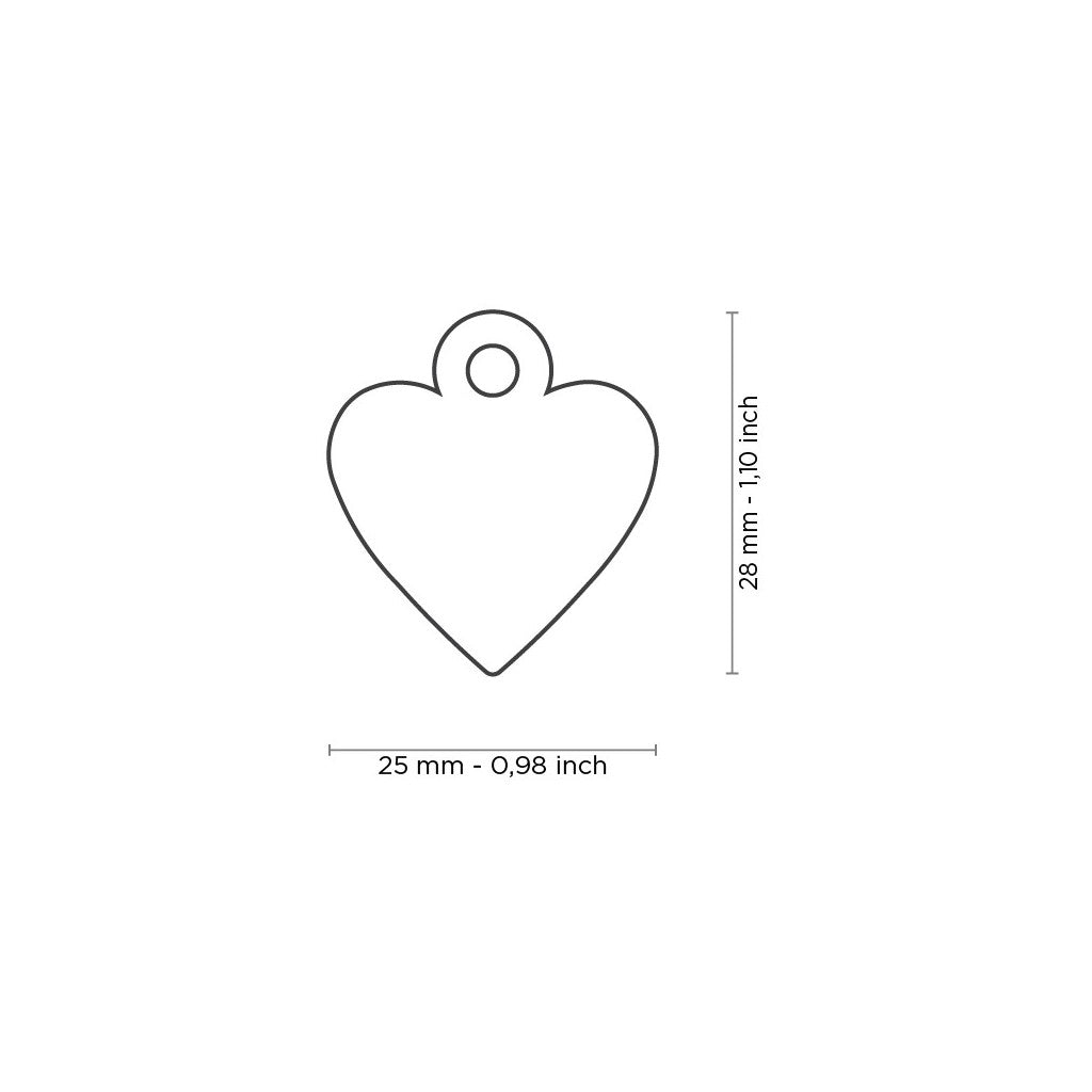 Hart zilver medaillon