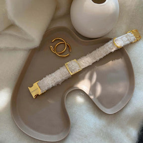 Autumn Collection - Halsband Teddy White Pepper