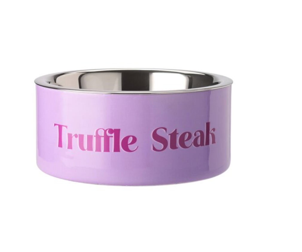 Truffle steak dog bowl