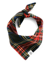 Stewart plaid wool bandana