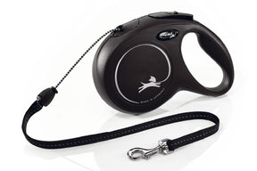 Flexi classic zwart - 8m