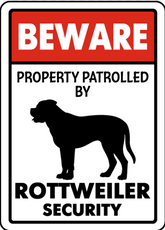 Rottweiler auf Patrouille