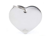 Hart zilver medaillon