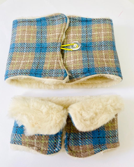 Sherpa sjaal Shetland blue