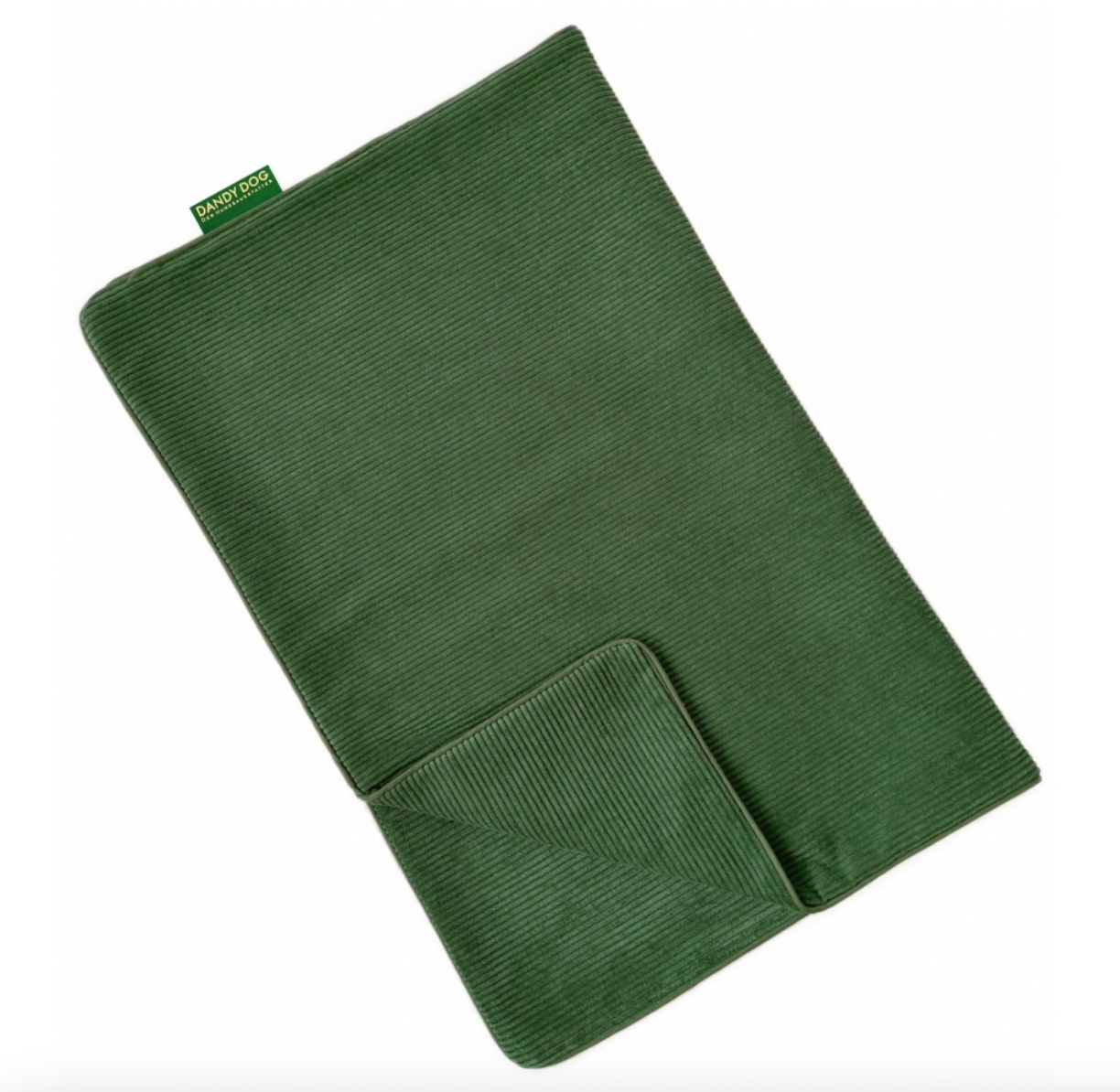 Rib velvet green blanket