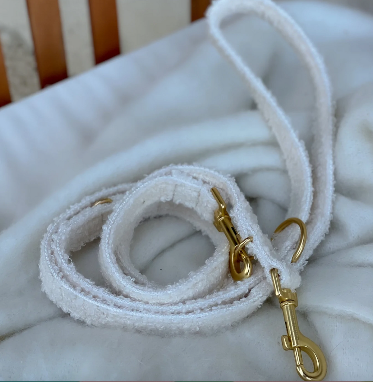 Autumn Collection - Leiband adjustable Teddy White Pepper