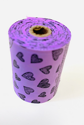 Mini Nano-Poop-Tasche rollen lila Herz