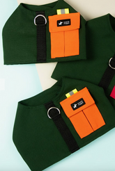 Harness with bag for GPS tracker/airpod