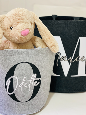 Vilten speelgoedmand - personalized