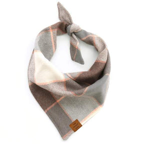 Aspen plaid flannel bandana