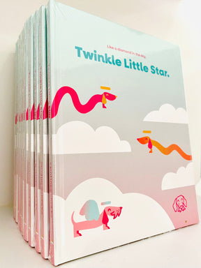 Dog Remembrance Book - Twinkle Little Star - A diamond in the sky