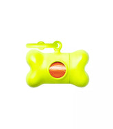 Poop bag holder leg fluo yellow